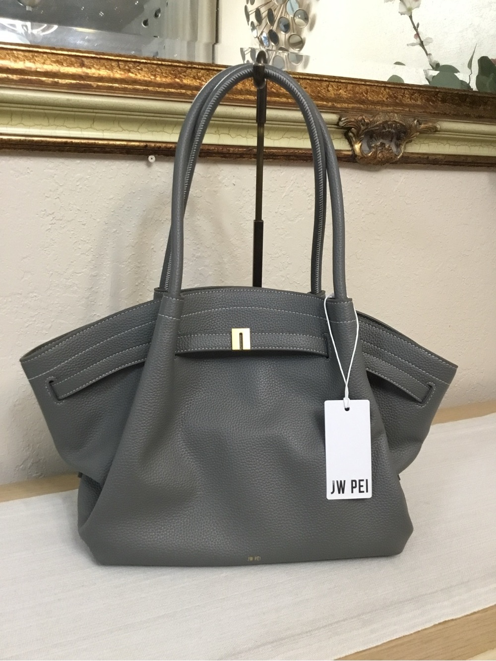 Hana Medium Tote Bag Slate Gray NWT